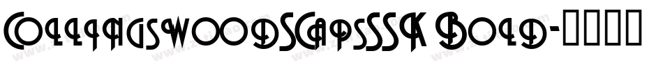 CollingswoodSCapsSSK Bold字体转换